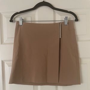 The Limited Stretch Wrap Skirt for Women in Beige, Size 2.